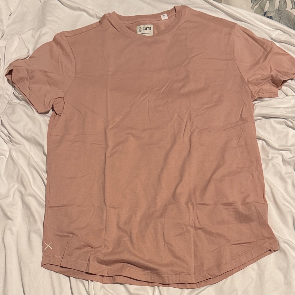 Cuts Curve Hem Tee Pima Cotton